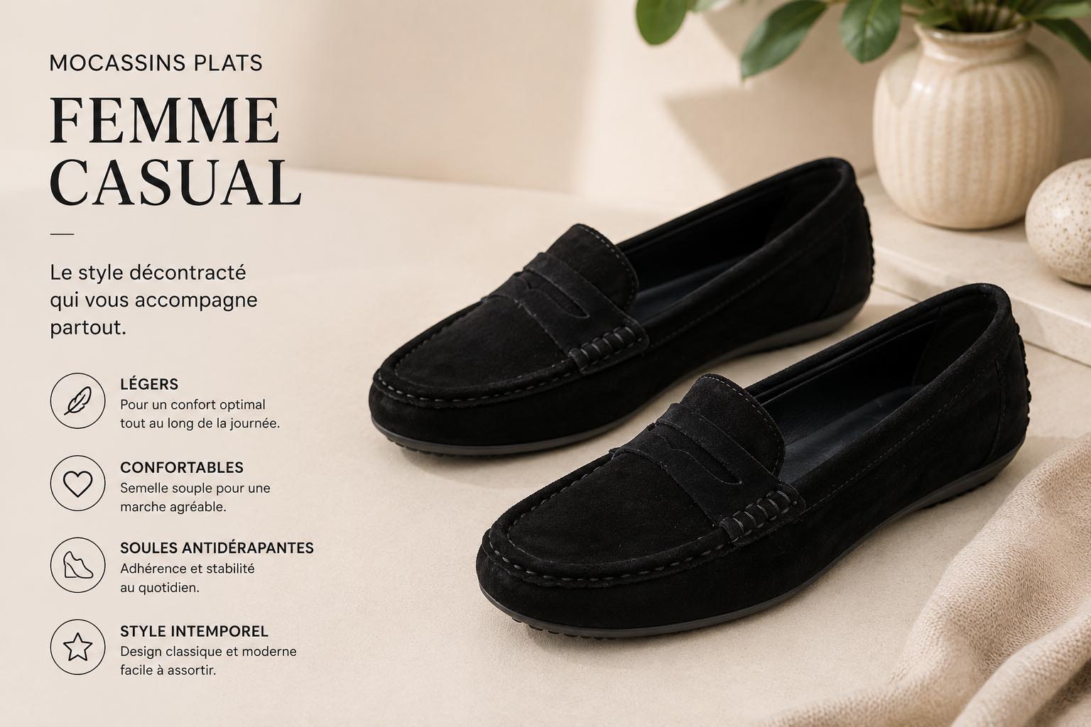 Mocassin femme Tifano