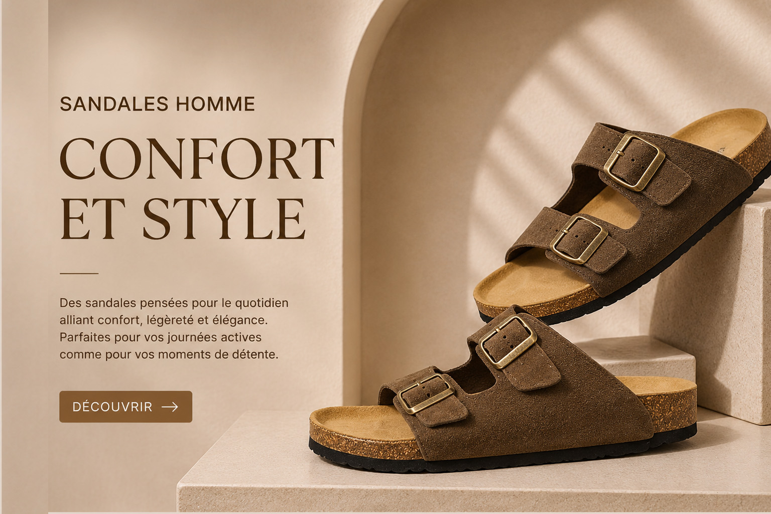 Sandales médicales homme Tifano