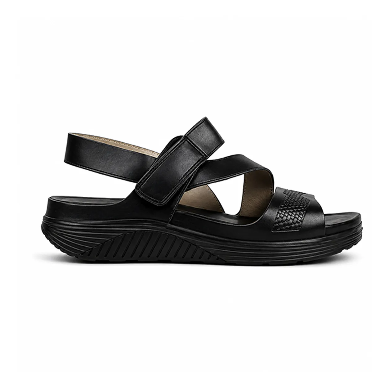 Sandale confort pour femme s011 noir