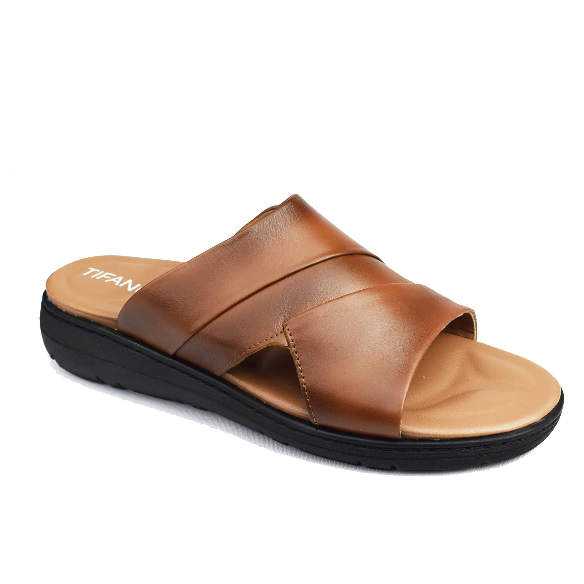 SANDAL HOMME R15 Tabac CUIR