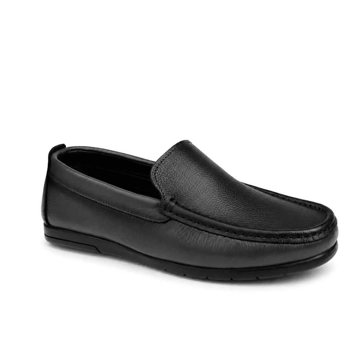 Mocassin pour homme 009 gris cuir   