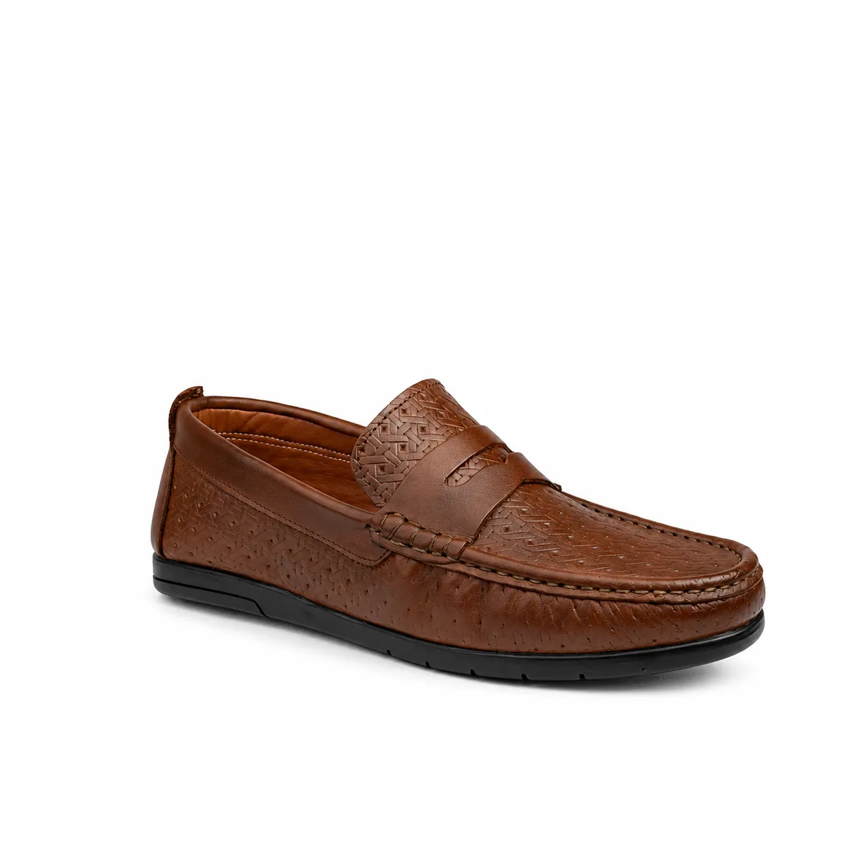 Mocassin pour homme 010 tabac cuir    