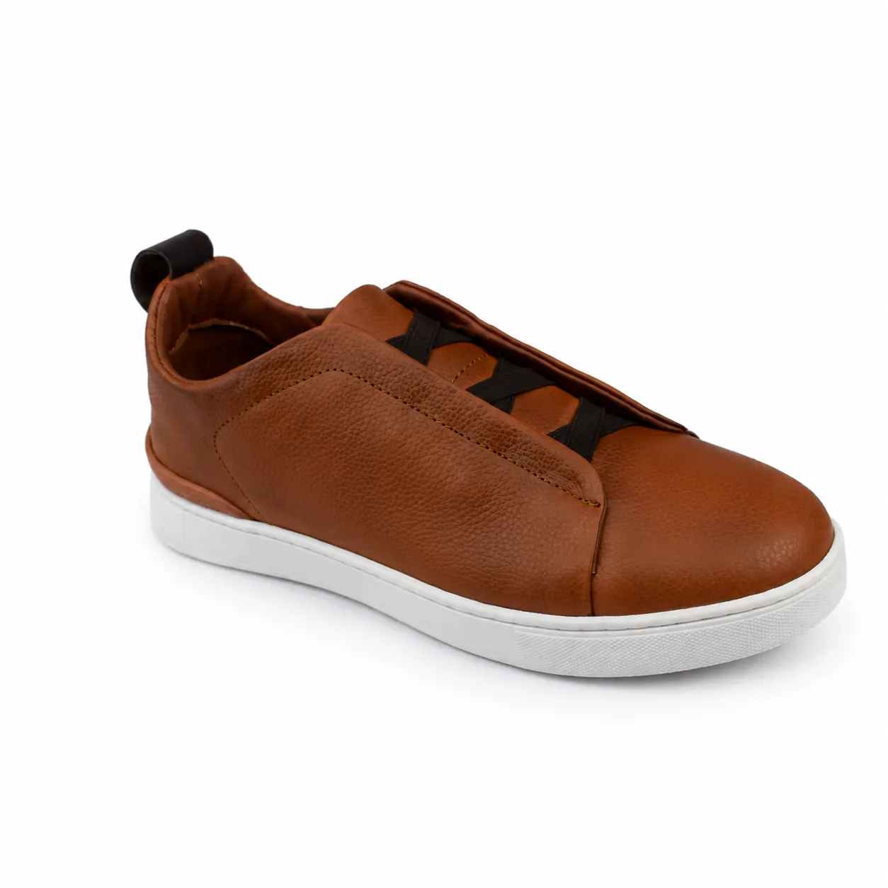 Basket espadrille pour homme   060 marron cuir  