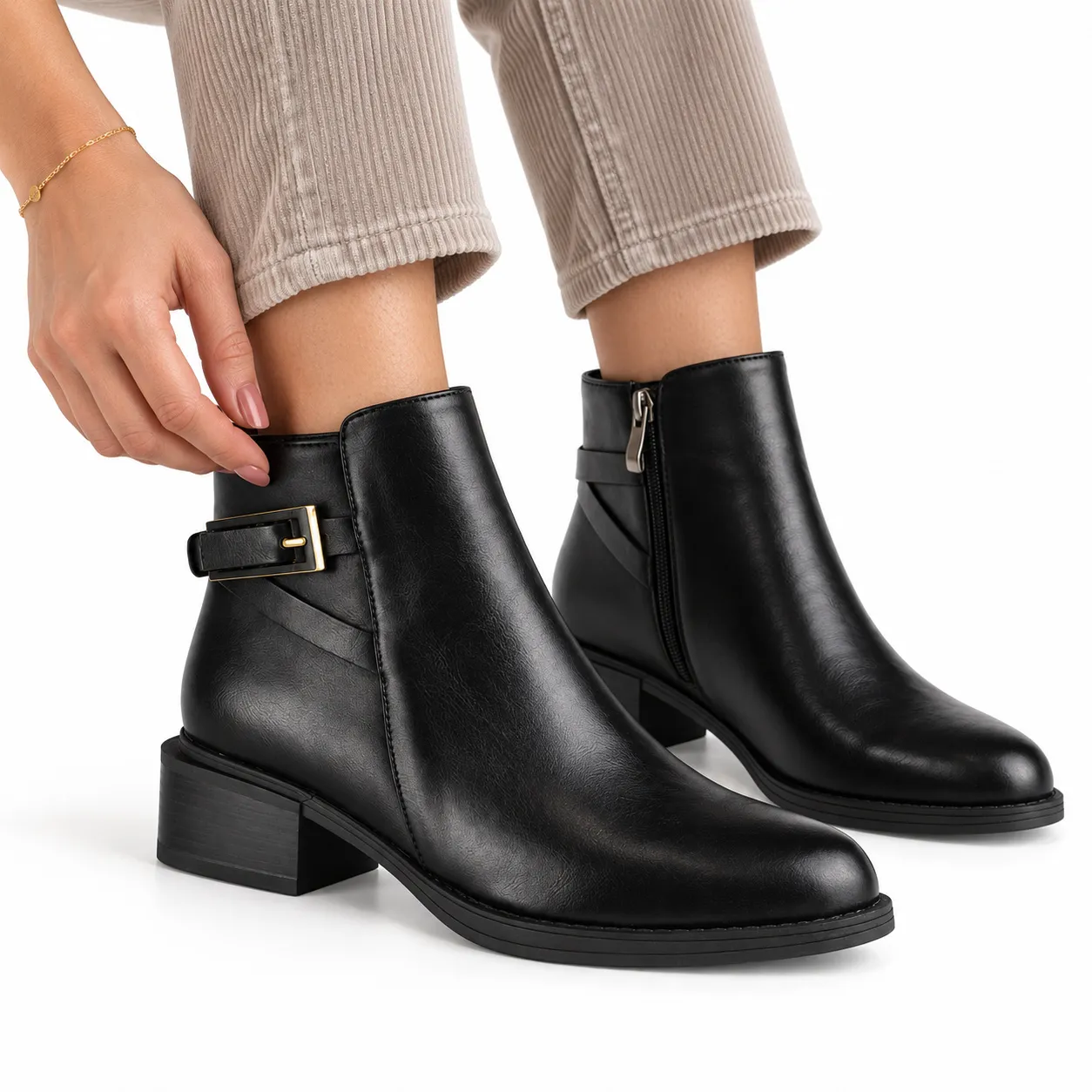 Bottine pour femme BT-SOL3241 noir
