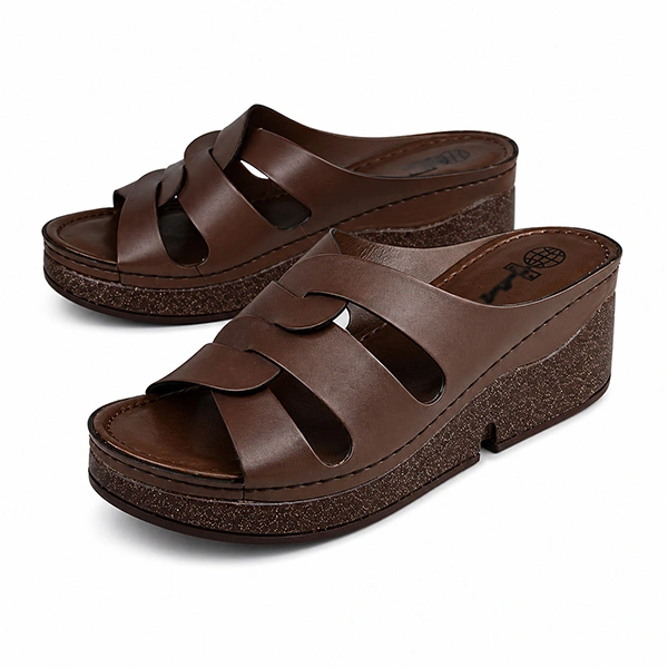 Sandale componse Confort pour femme 1006 marron miniature