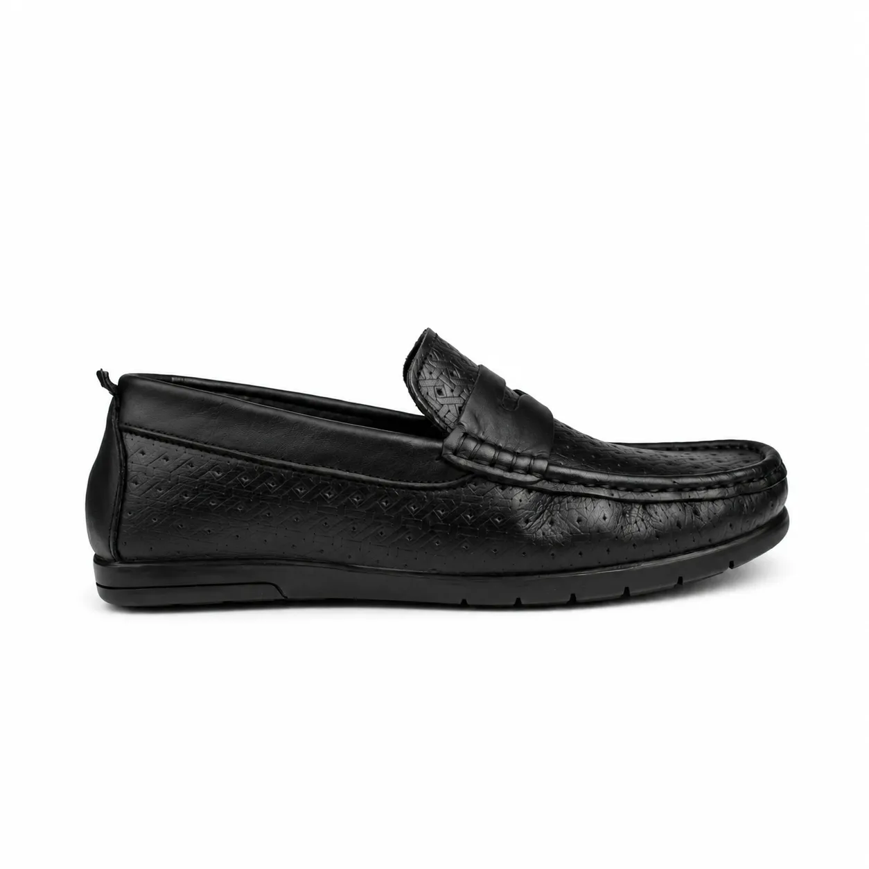 Mocassin pour homme 010 noir  cuir    miniature