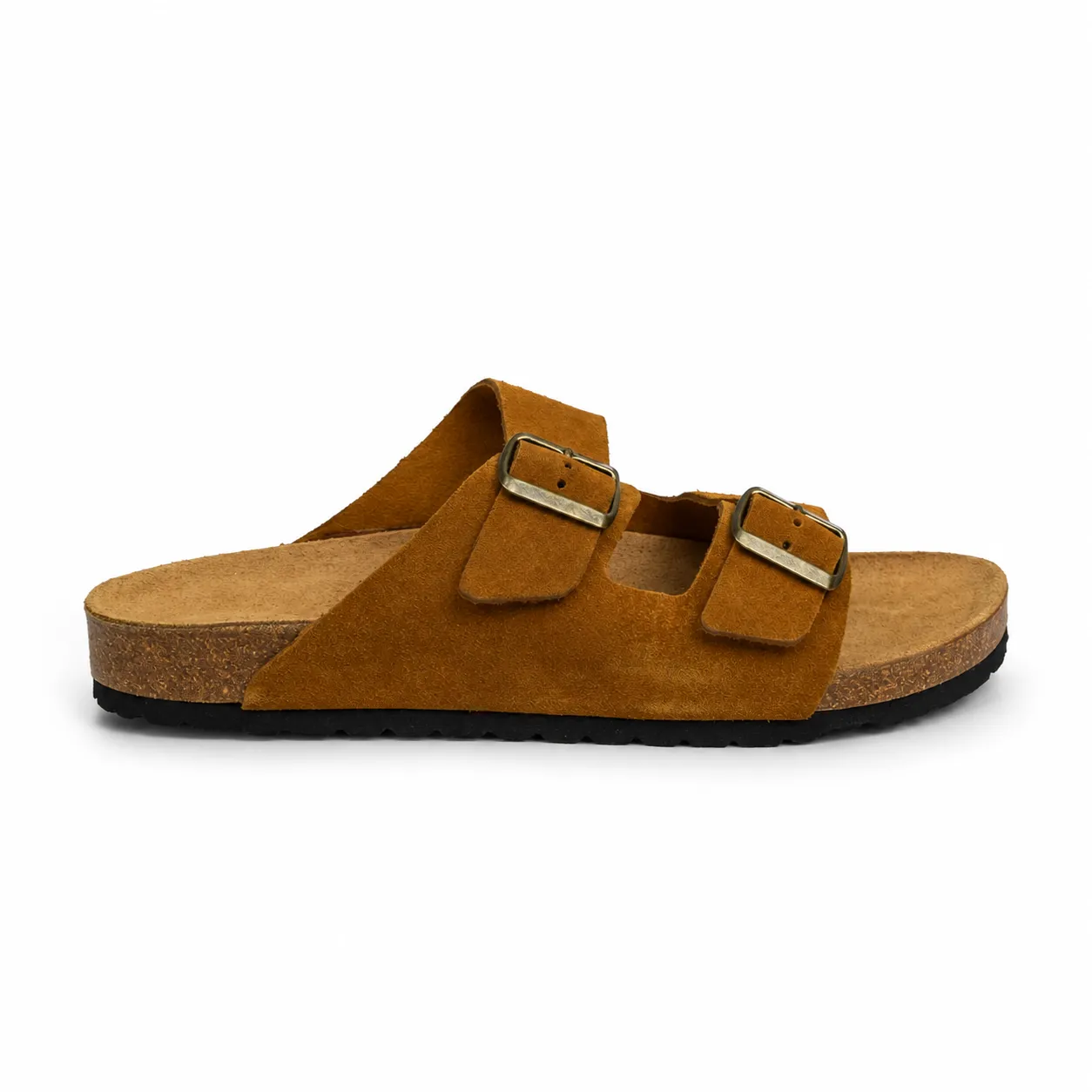 Sandale pour homme s030-1 tabac daim.  miniature