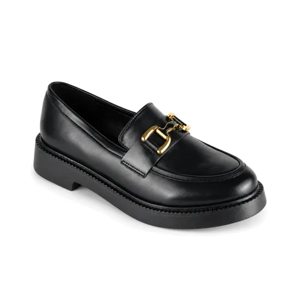 Derbies a platforme pour femme 7516-3 noir  miniature