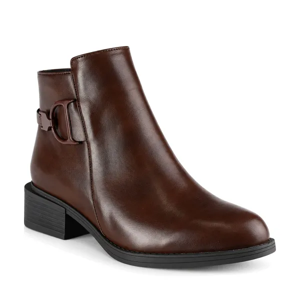 Bottine pour femme dd-SOL9887 marron miniature