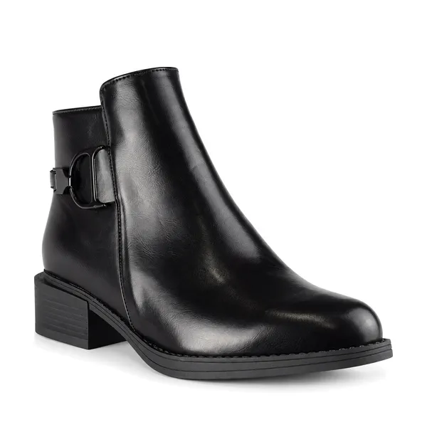 Bottine pour femme dd-SOL9887 noir miniature