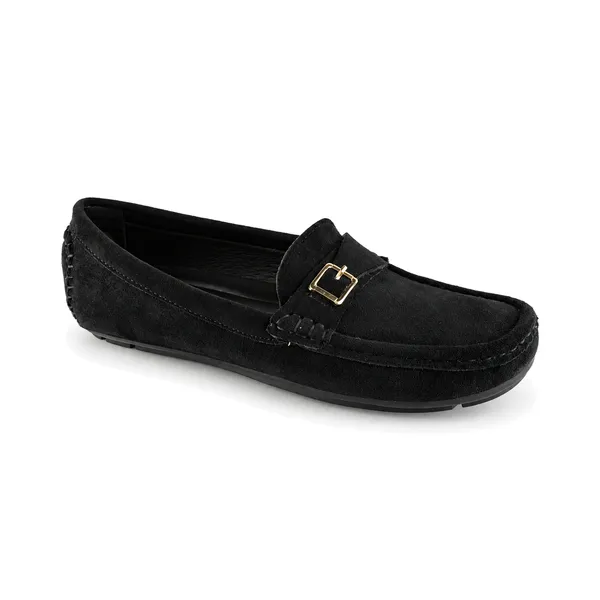 Mocassin pour femme M2025 noir  daim  miniature