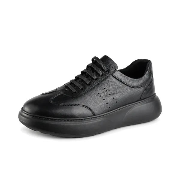 Basket pour homme 171 noir cuir   miniature