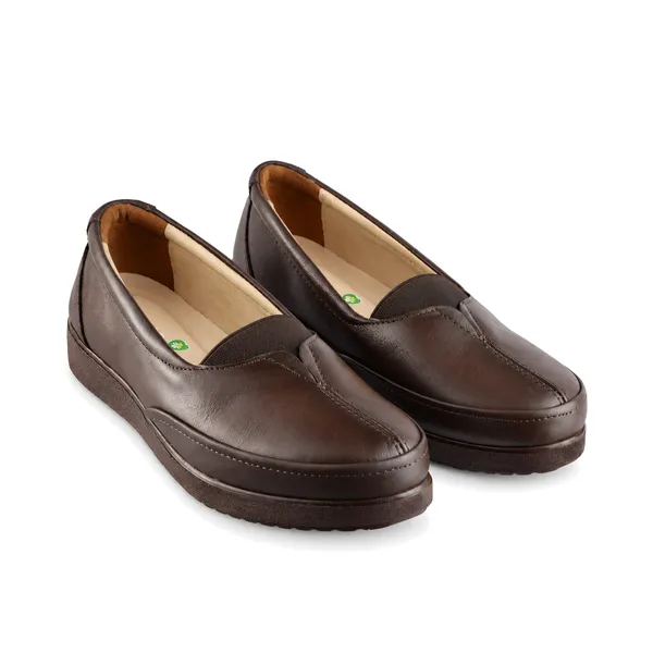 Mocassin Femme confort C01 Marron Cuir miniature