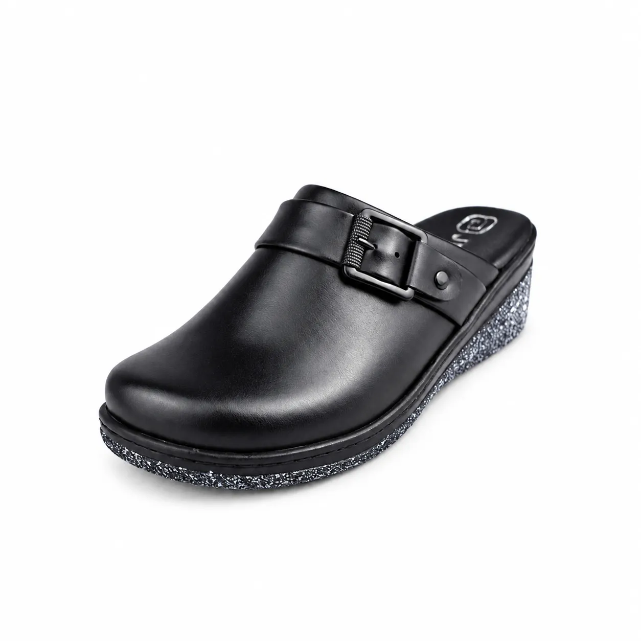 Sabot pour femme compense 080 noir      miniature