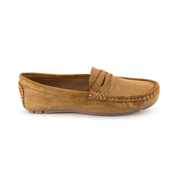 Mocassin pour femme M2023 beige daim ........... miniature