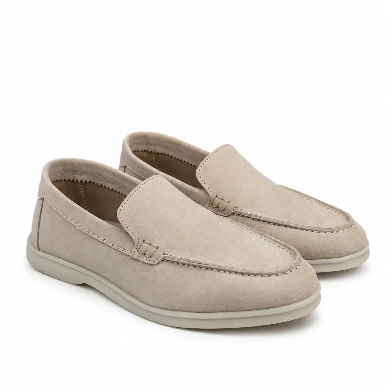 Mocassin pour homme 112 Beige daim ..........  miniature