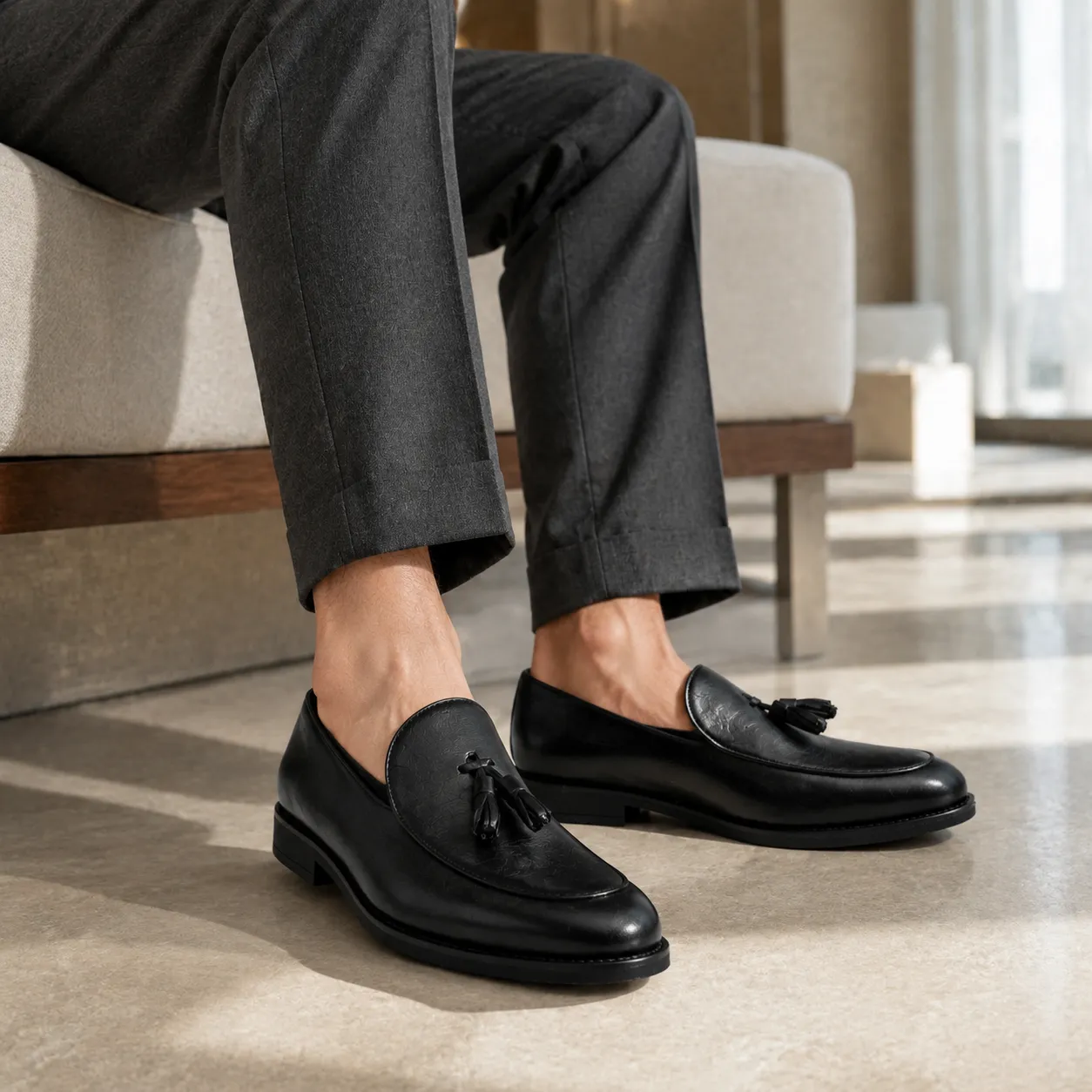 Chaussure pour homme 210 noir.......... miniature