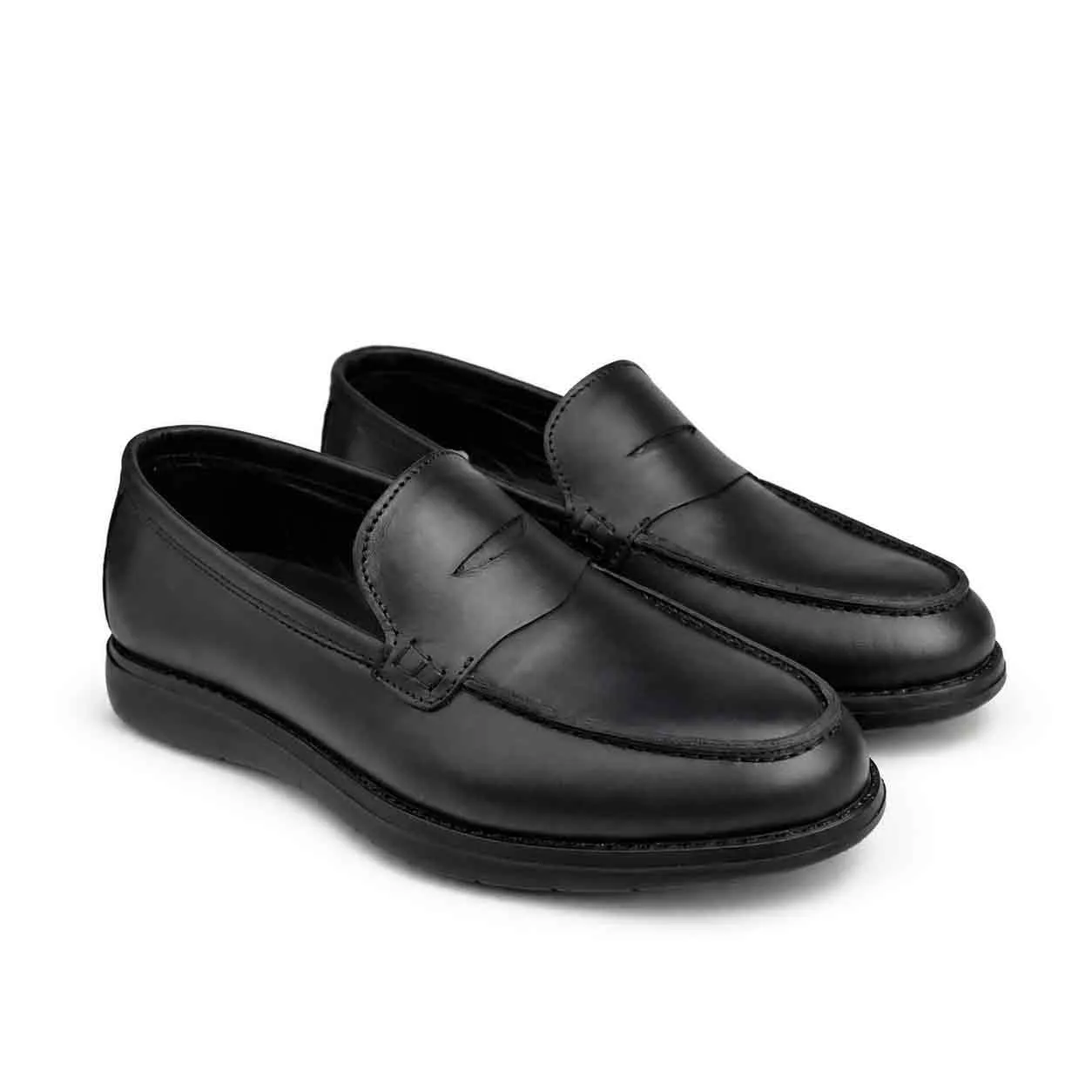 Mocassin pour homme 209 noir cuir miniature