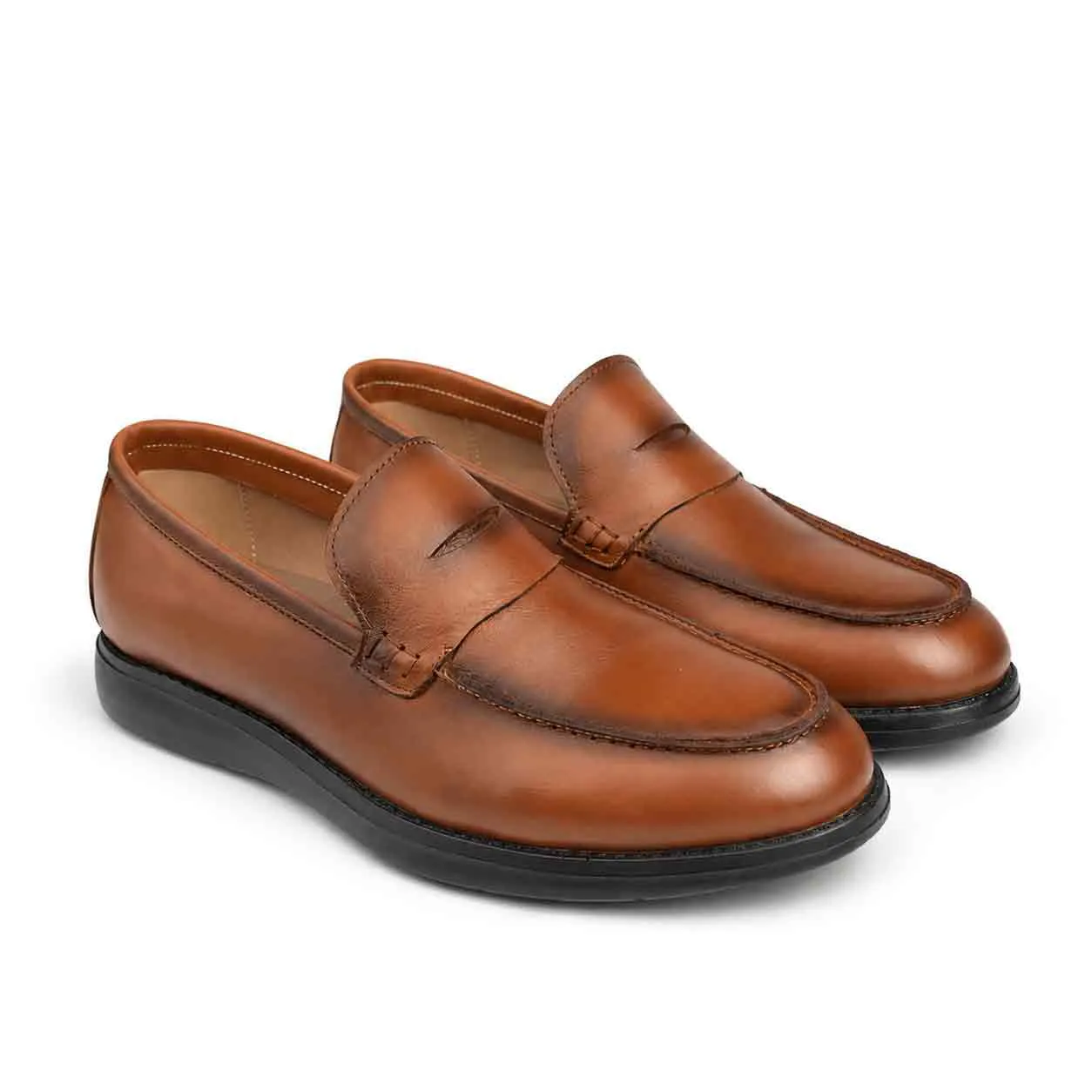 Mocassin pour homme 209 marron cuir  miniature