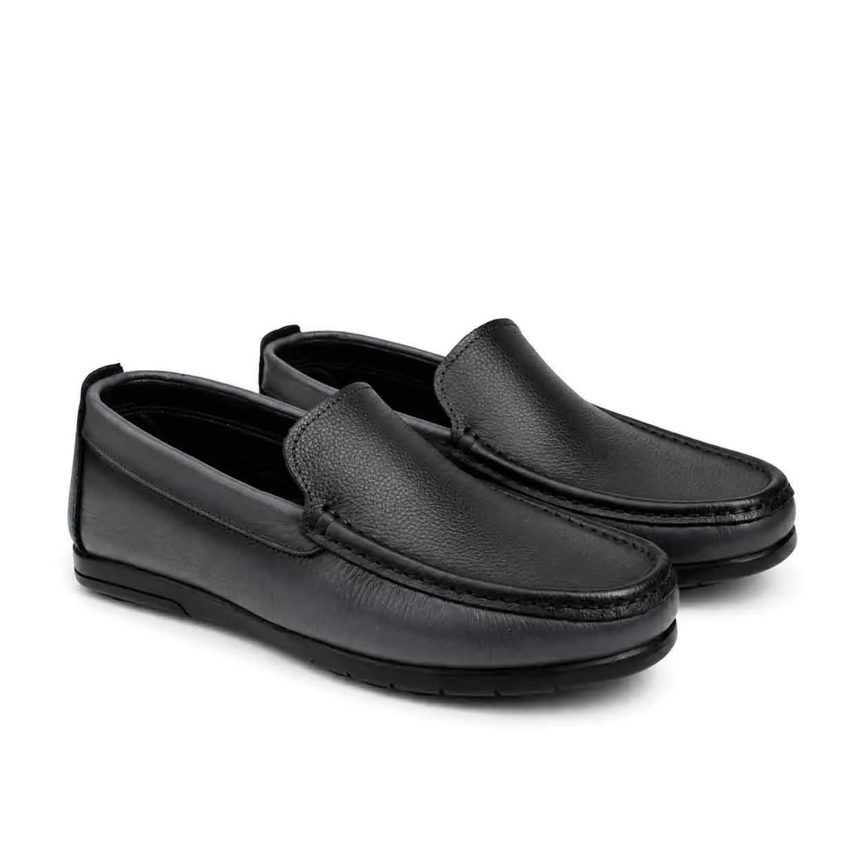 Mocassin pour homme 009 gris cuir    miniature