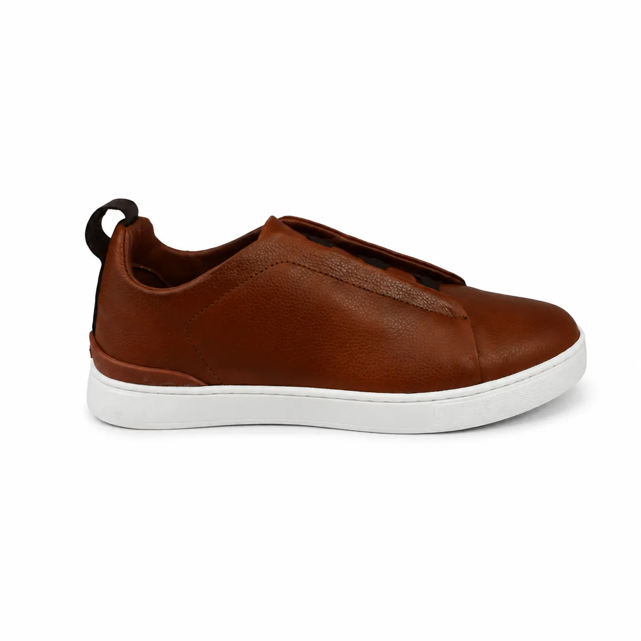 Basket espadrille pour homme   060 marron cuir   miniature