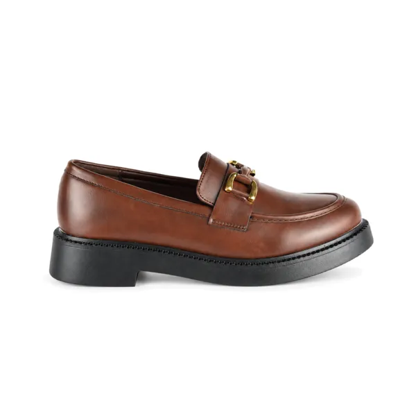 Derbies a platforme pour femme 7516-3 marron miniature