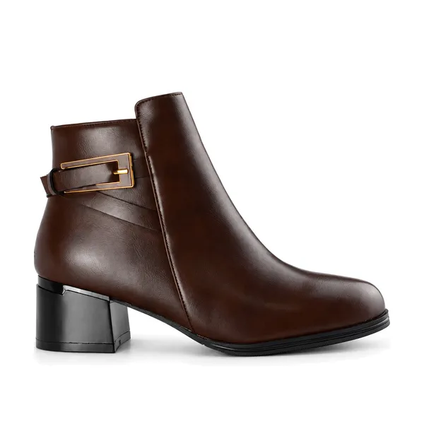 Bottine pour femme BT-HL 1423 marron miniature