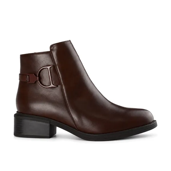 Bottine pour femme dd-SOL9887 marron miniature