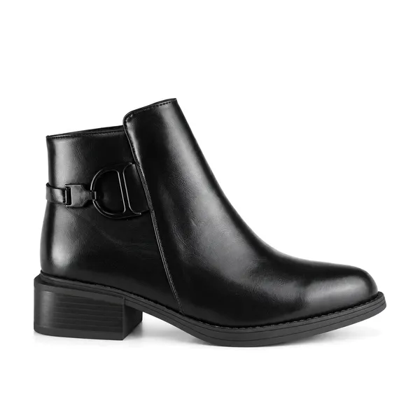 Bottine pour femme dd-SOL9887 noir miniature