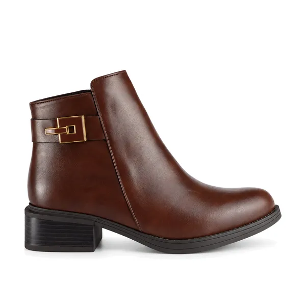 Bottine pour femme MR-SOL5678 marron miniature