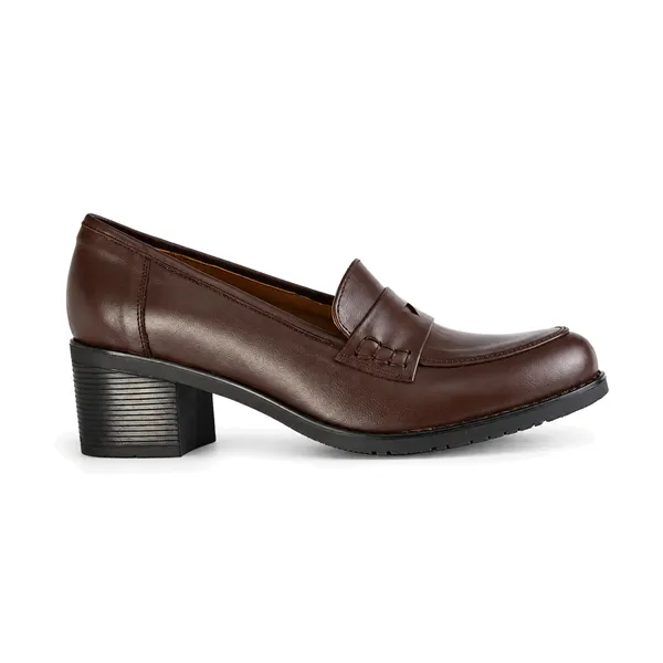 Chaussure pour femme CF013 cuir marron miniature
