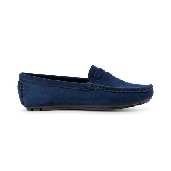 Mocassin pour femme M2023-1 bleu daim  miniature