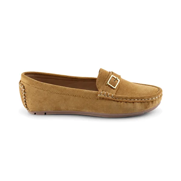 Mocassin pour femme M2025 beige daim   miniature