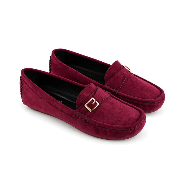 Mocassin pour femme M2025 bordeaux  daim   miniature