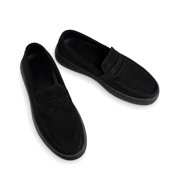 CHAUSSURE HOMME CONFORT+ 09-2 noir daim miniature
