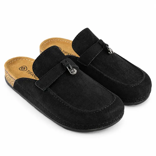 Sabot pour femme 701 noir daim...............    miniature