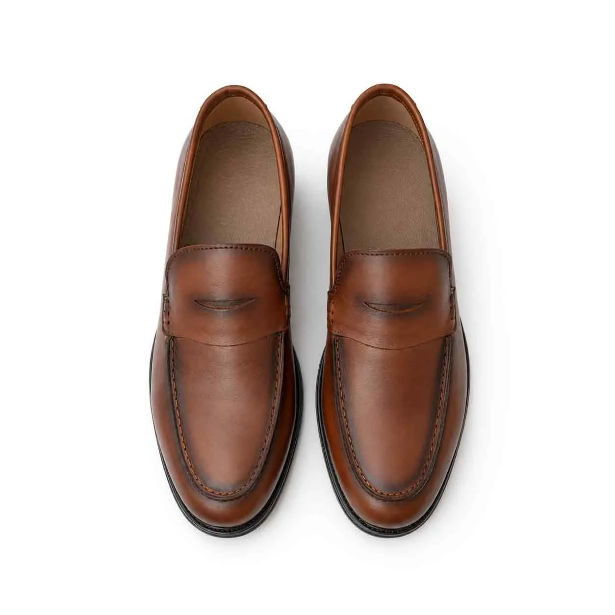 Mocassin pour homme 209 marron cuir  miniature