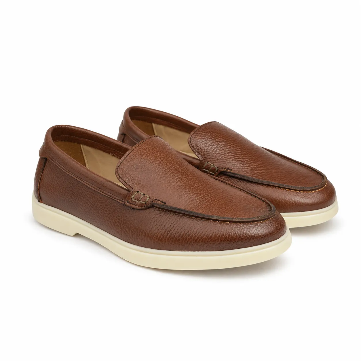 Mocassin pour homme 112 marron cuir  miniature