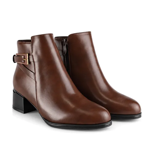 Bottine pour femme BT-HL 1423 marron miniature