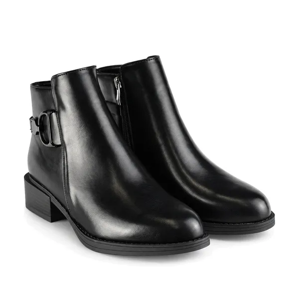Bottine pour femme dd-SOL9887 noir miniature