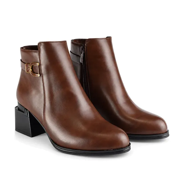 Bottine pour femme TF-HEL 4321 marron miniature