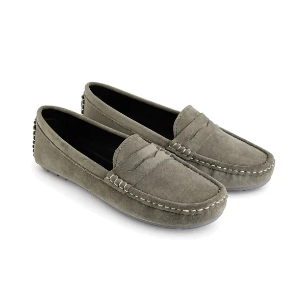 Mocassin pour femme M2023 GRIS daim  miniature