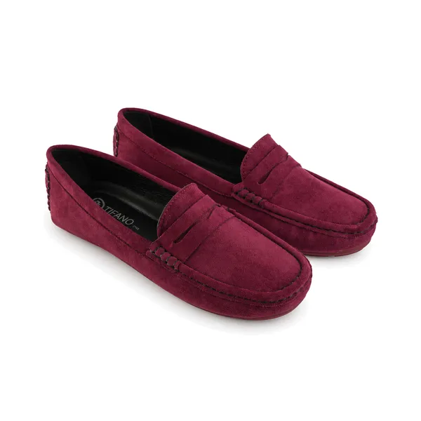 Mocassin pour femme M2023 M2023 bordeaux daim  miniature
