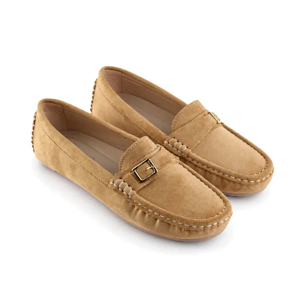 Mocassin pour femme M2025 beige daim   miniature