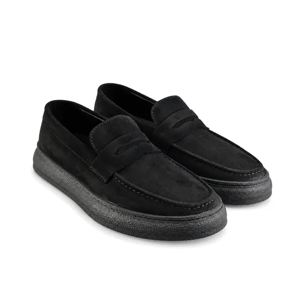 CHAUSSURE HOMME CONFORT+ 09-2 noir daim miniature