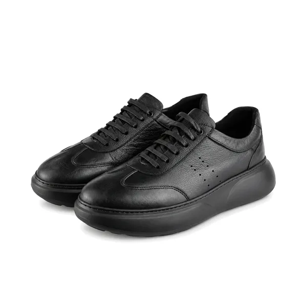 Basket pour homme 171 noir cuir   miniature
