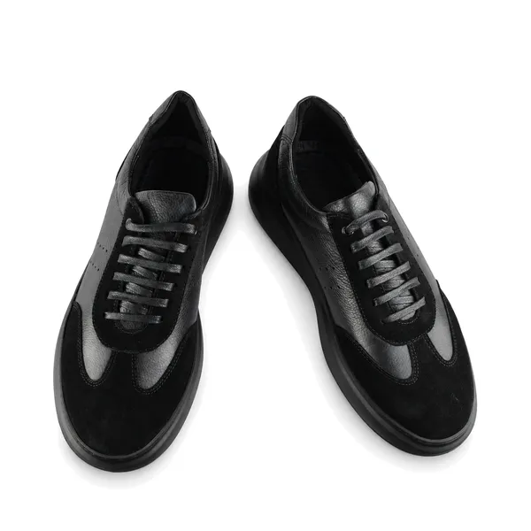 Basket pour homme 171-2 noir cuir   miniature