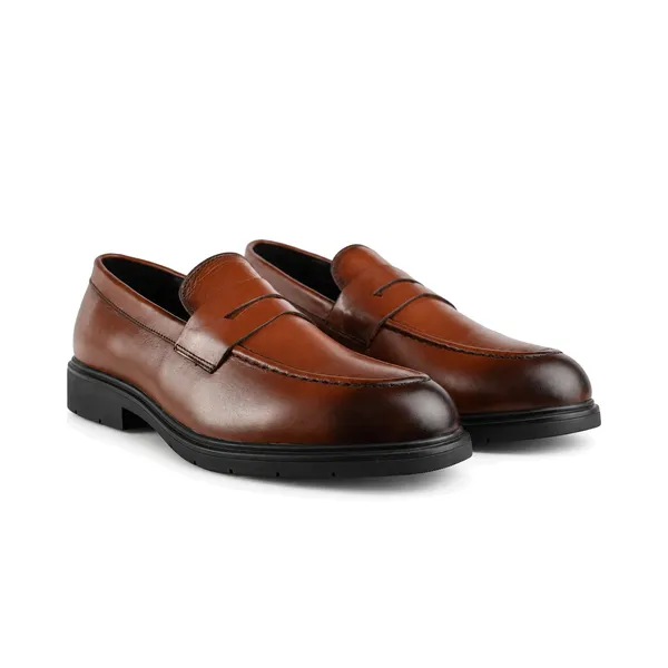 CHAUSSURE HOMME confort 033 MARRON CUIR   miniature