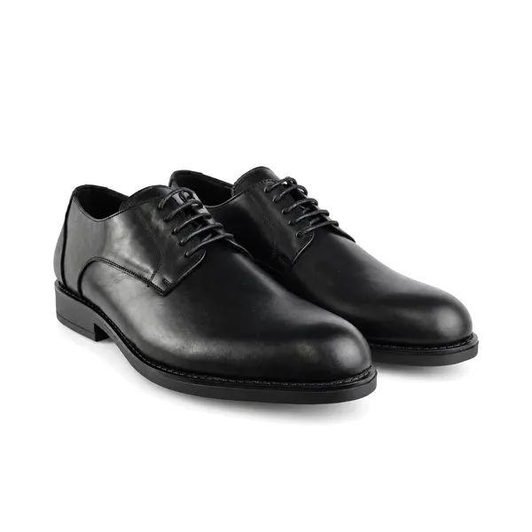CHAUSSURE HOMME 101-2 NOIR CUIR  miniature