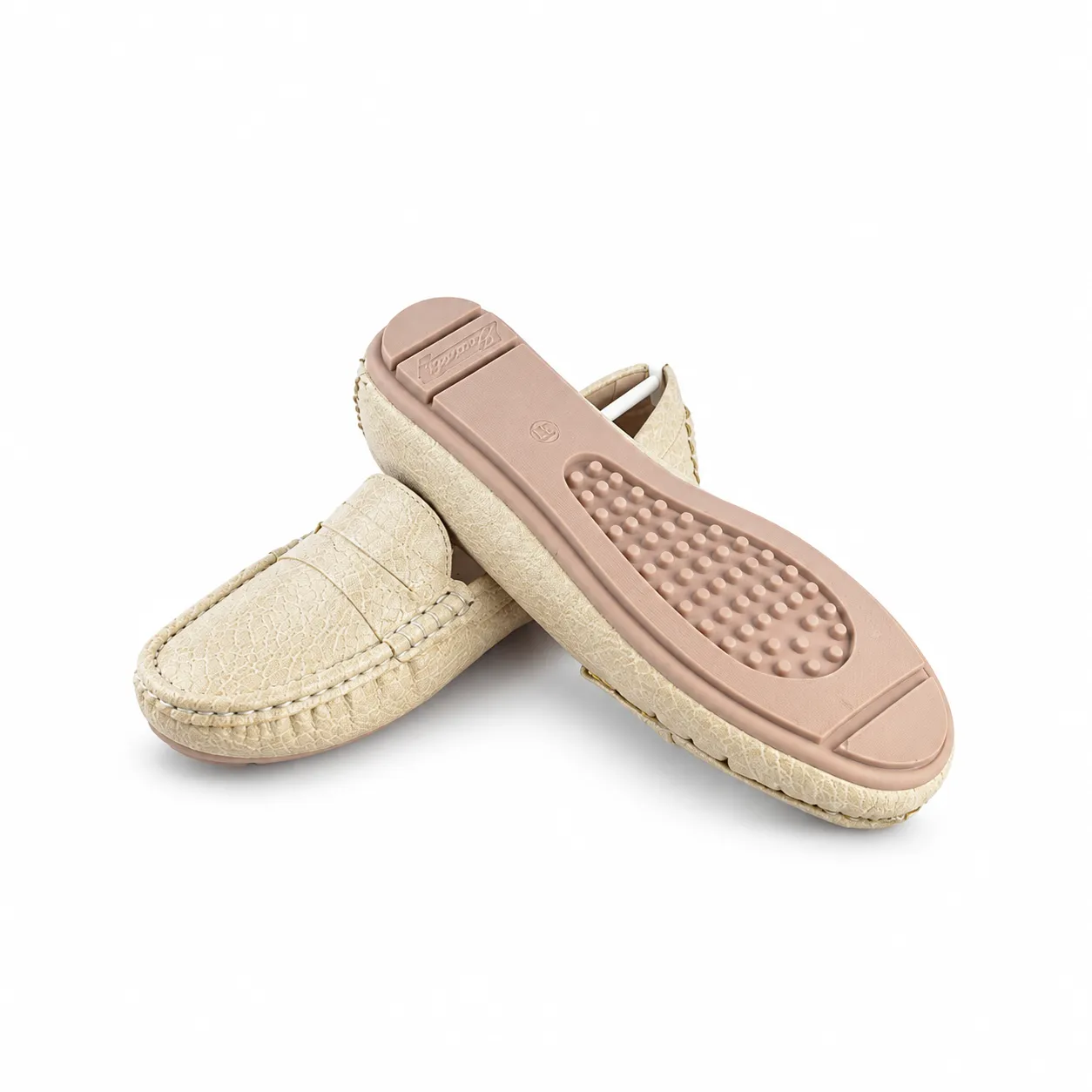 Mocassin pour femme M2023-1 beige  ...........  miniature